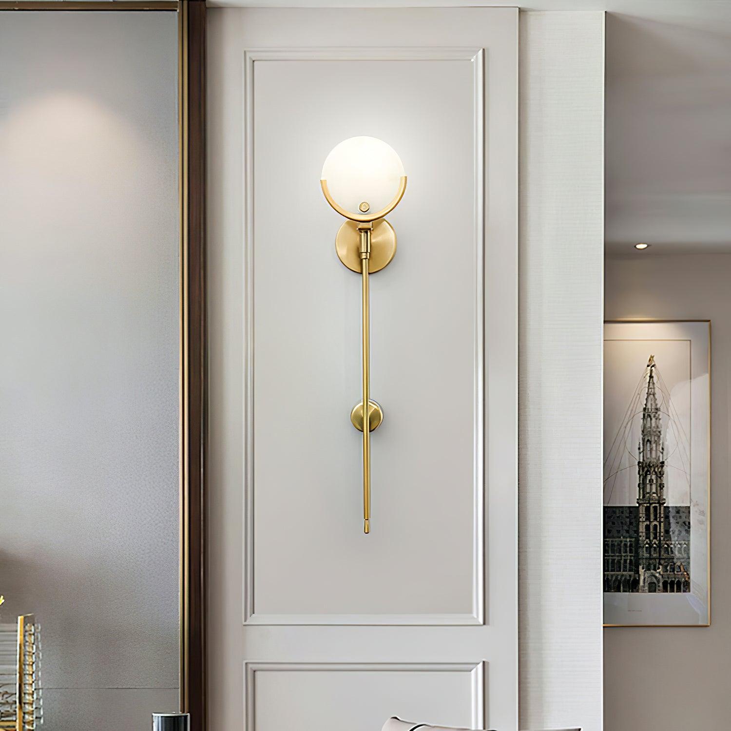 Настінний світильник Ava Brass Alabaster