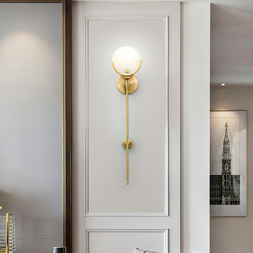 Настінний світильник Ava Brass Alabaster