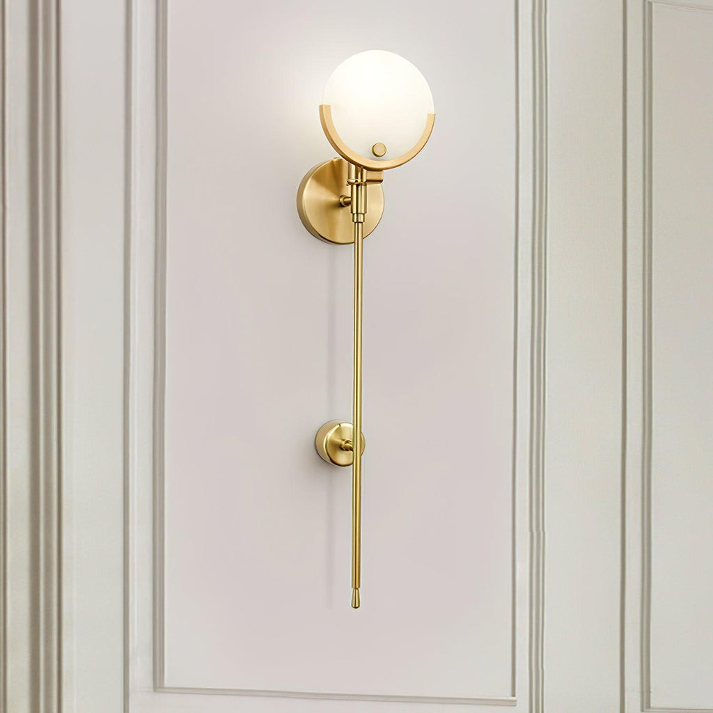 Настінний світильник Ava Brass Alabaster