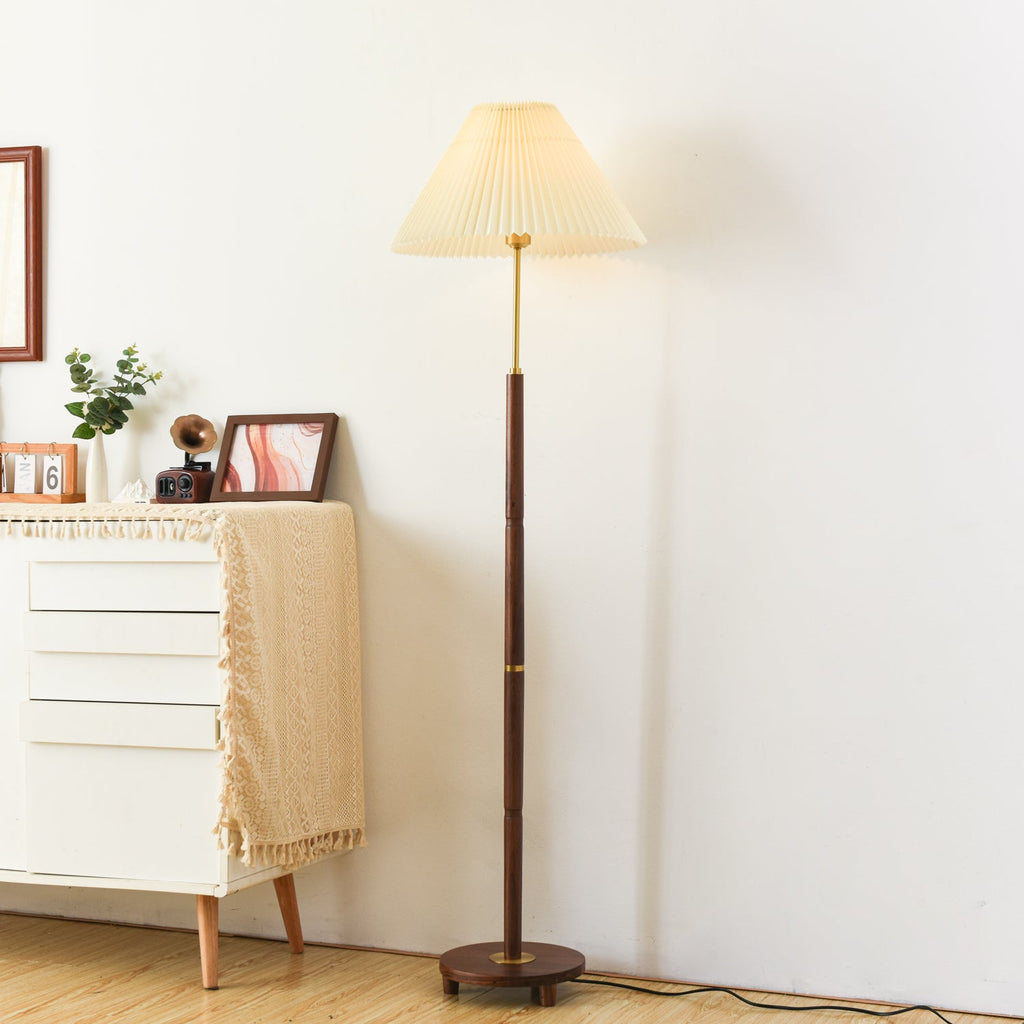 Плісована торшерна лампа Axya Vintage