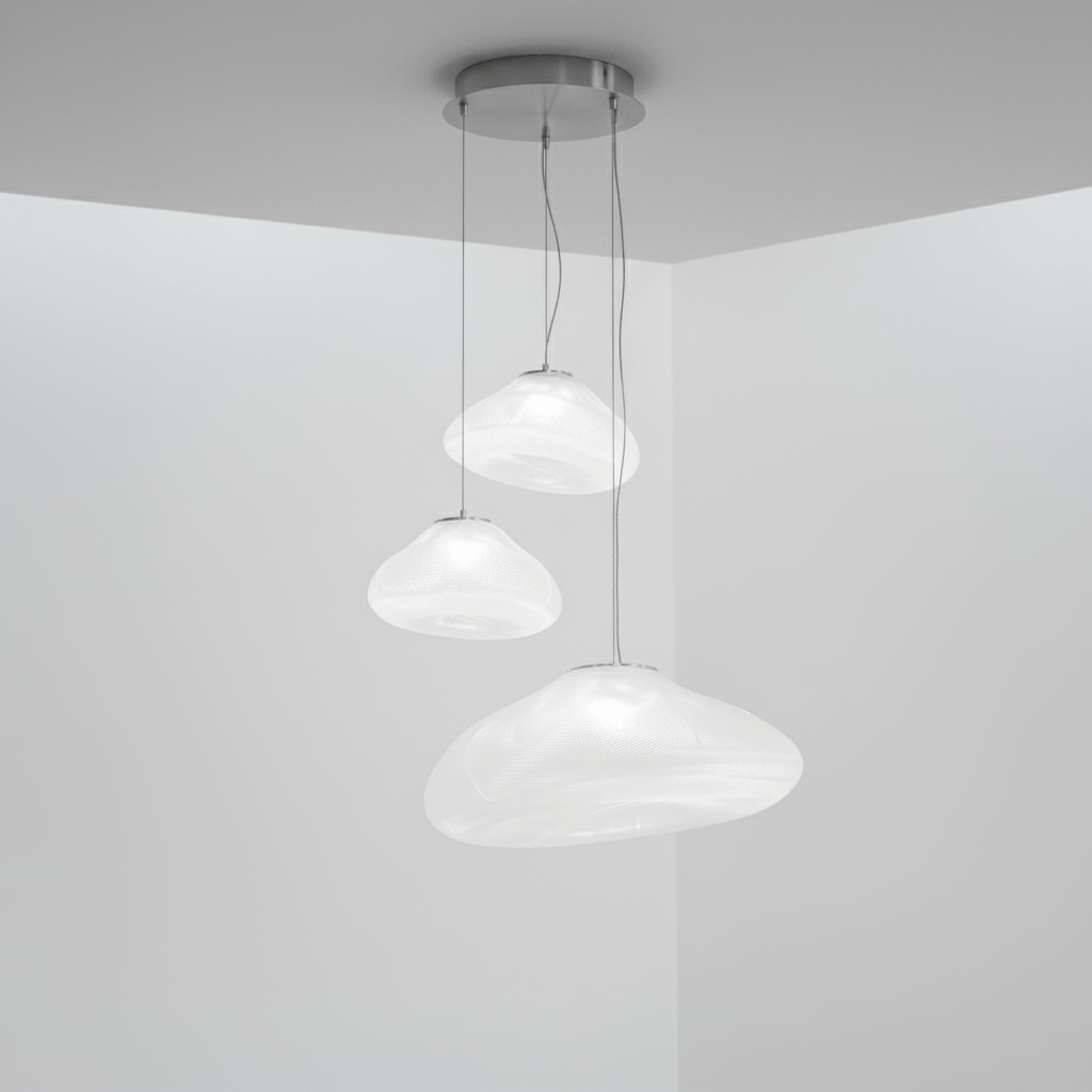 Blown Glass Mesh Pendant Light - DEPRIMO