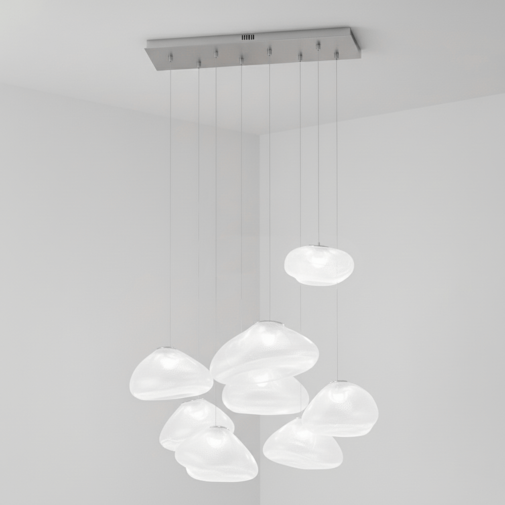 Blown Glass Mesh Pendant Light - DEPRIMO
