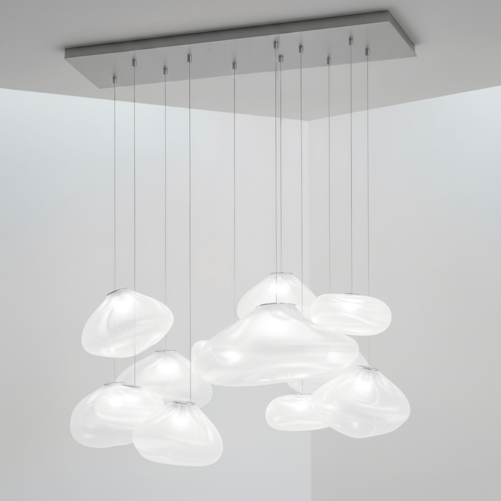 Blown Glass Mesh Pendant Light - DEPRIMO