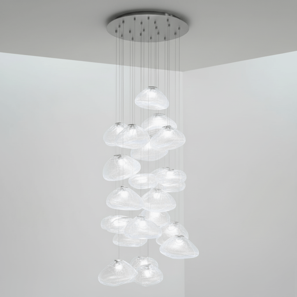 Blown Glass Mesh Pendant Light - DEPRIMO