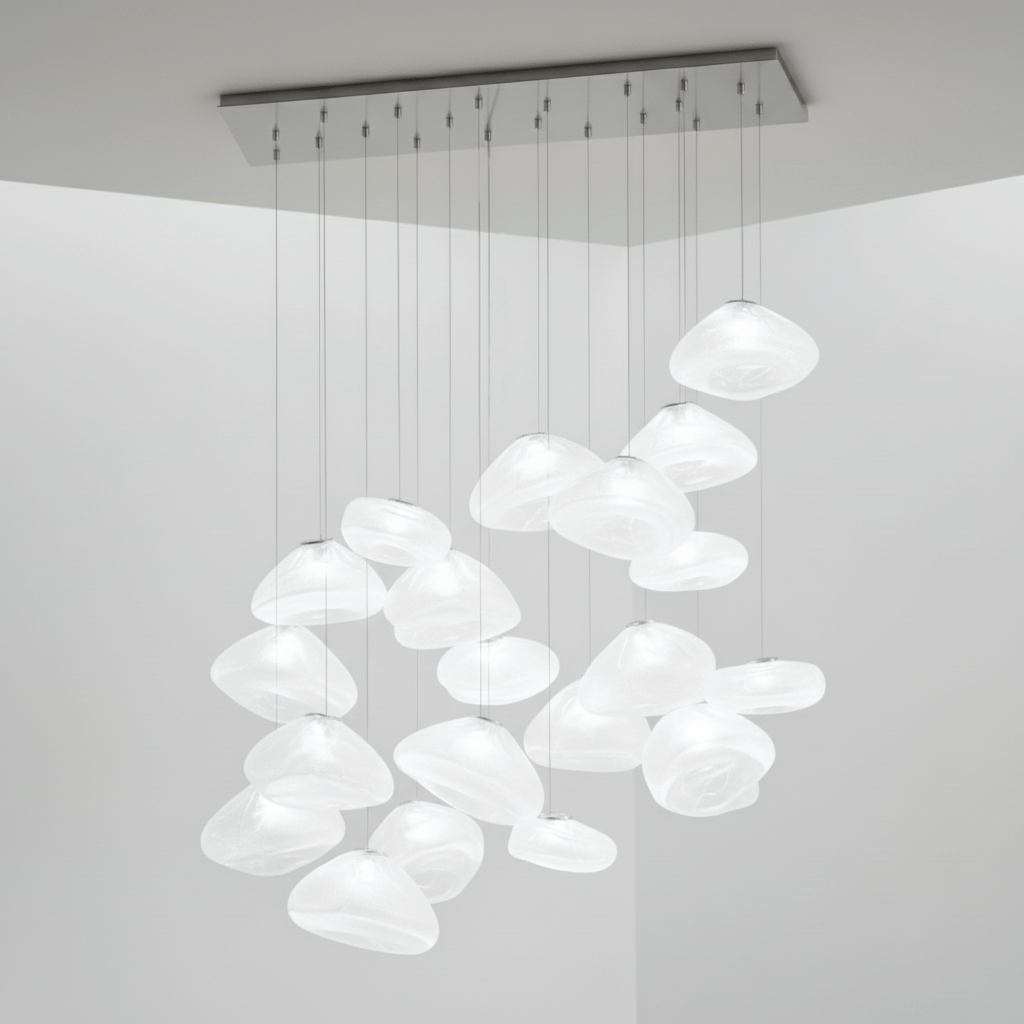 Blown Glass Mesh Pendant Light - DEPRIMO