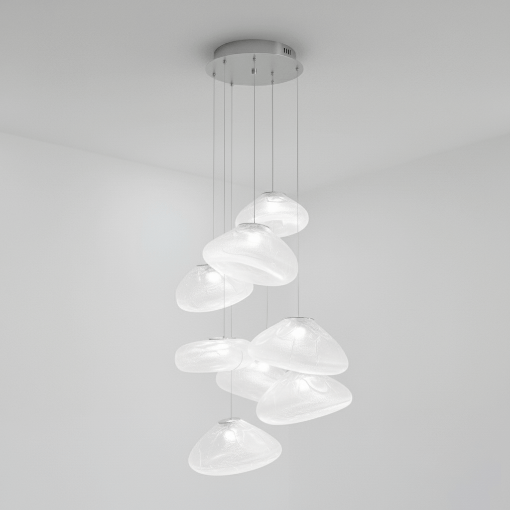 Blown Glass Mesh Pendant Light - DEPRIMO