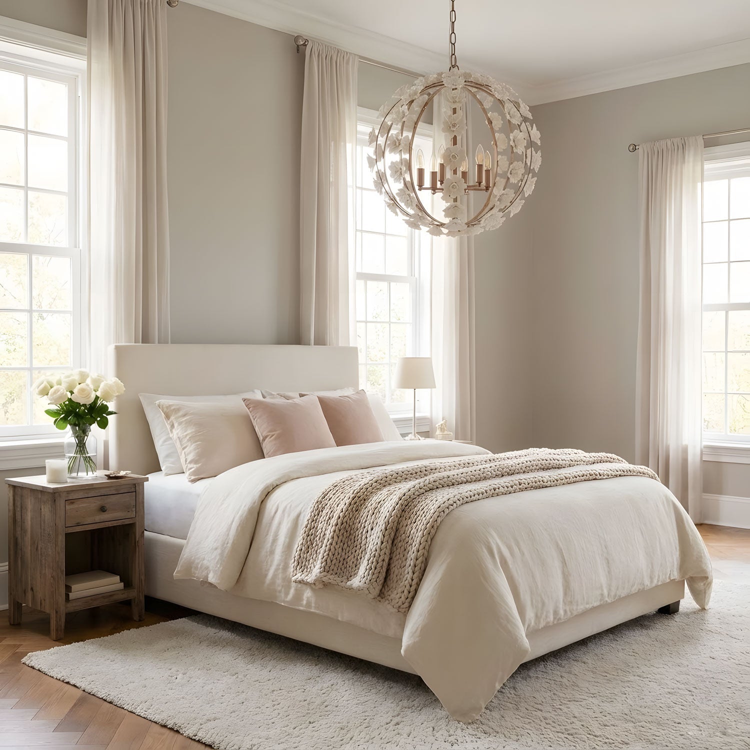 Bianca Floral Orb Chandelier