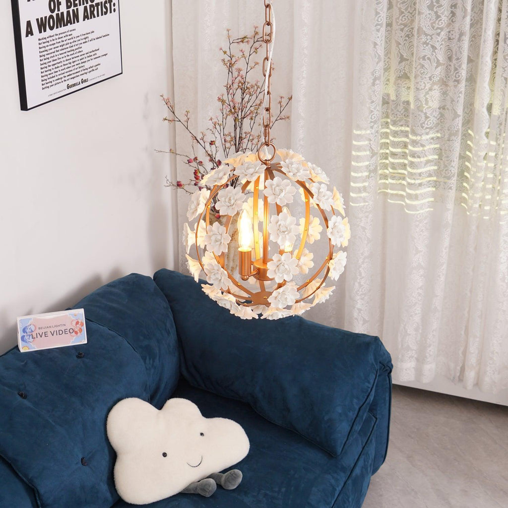 Люстра Bianca Floral Orb