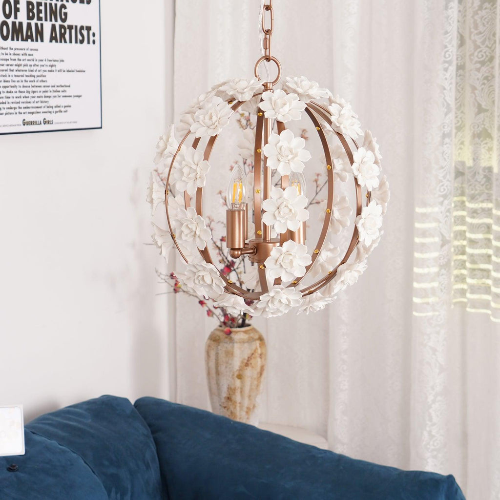 Люстра Bianca Floral Orb