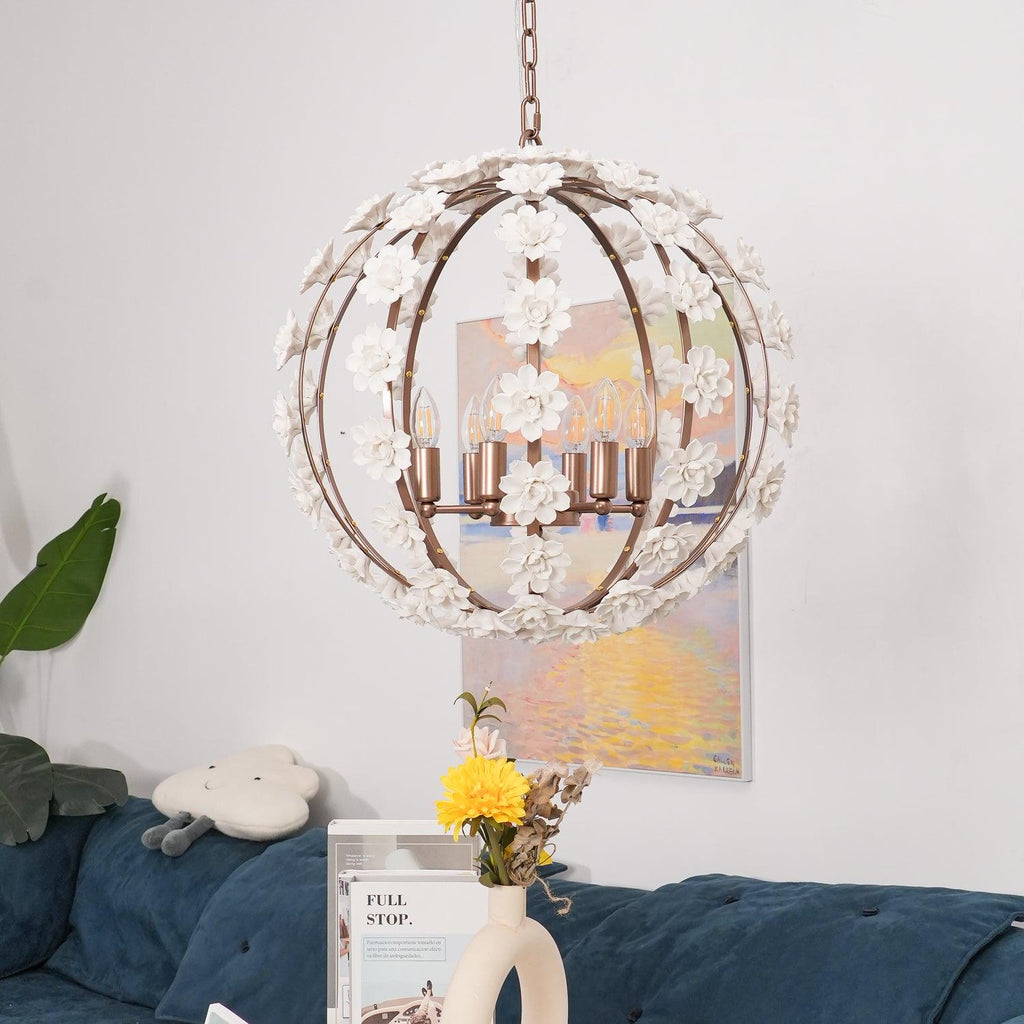 Люстра Bianca Floral Orb