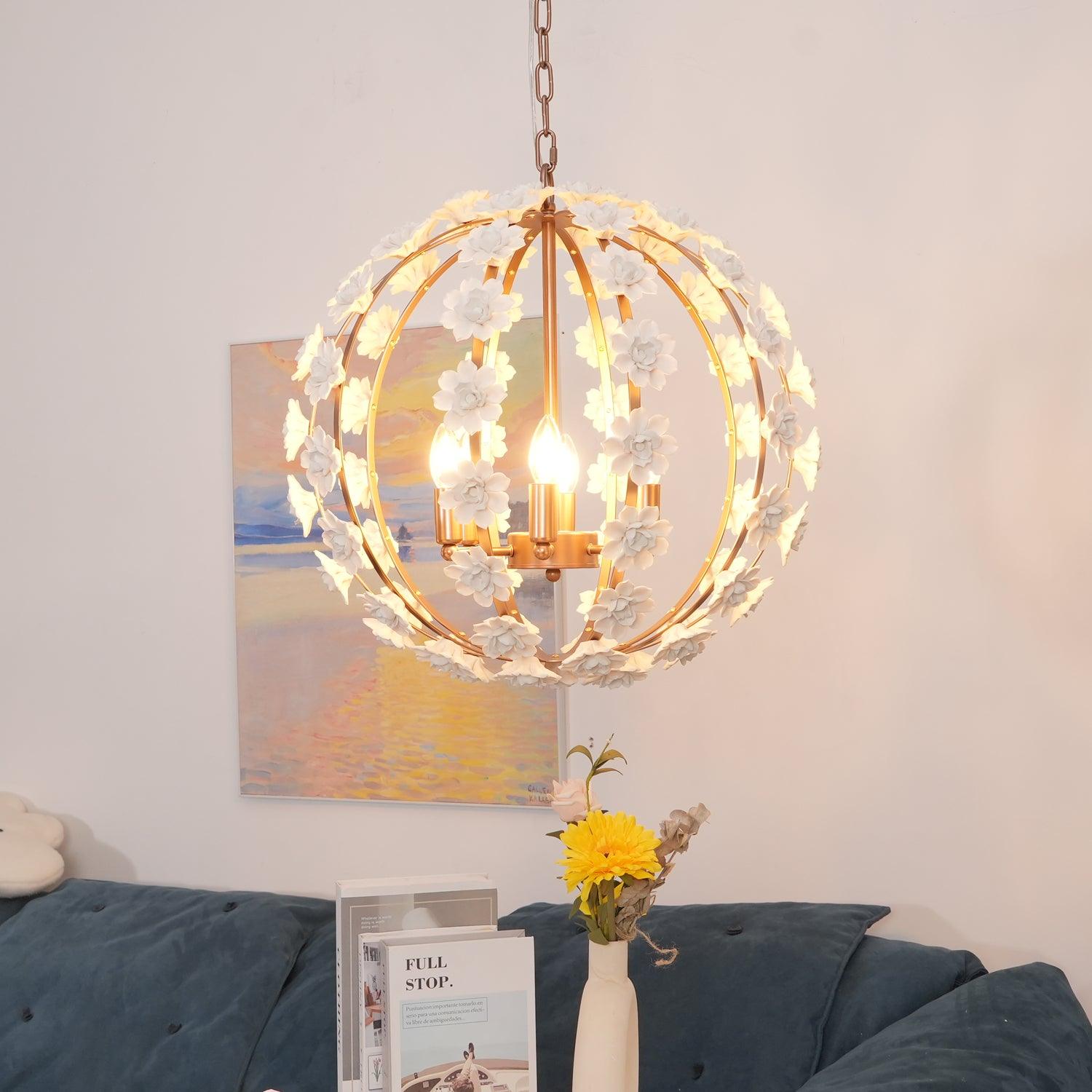 Люстра Bianca Floral Orb