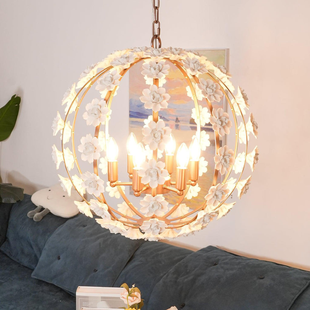 Люстра Bianca Floral Orb