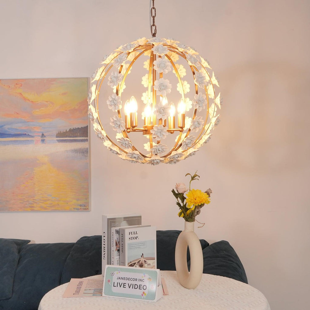 Люстра Bianca Floral Orb