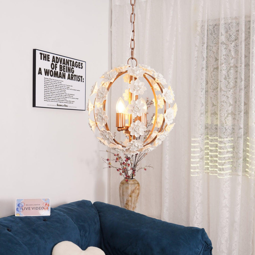 Люстра Bianca Floral Orb