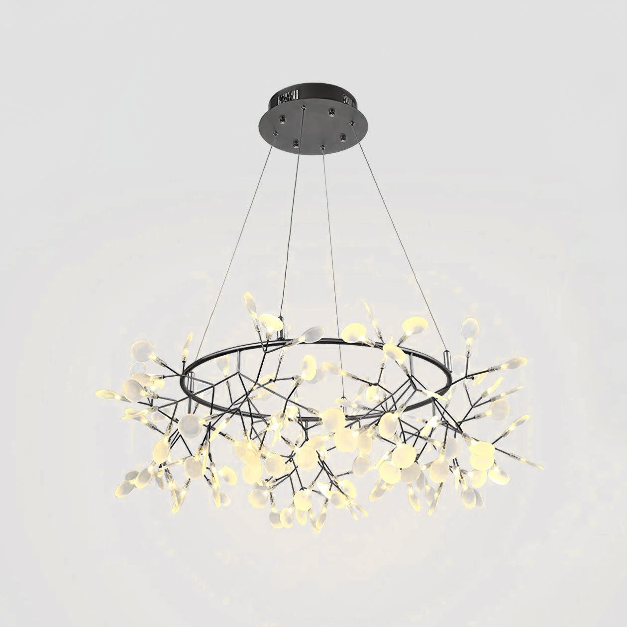 Black Big O Firefly LED Chandelier - DEPRIMO