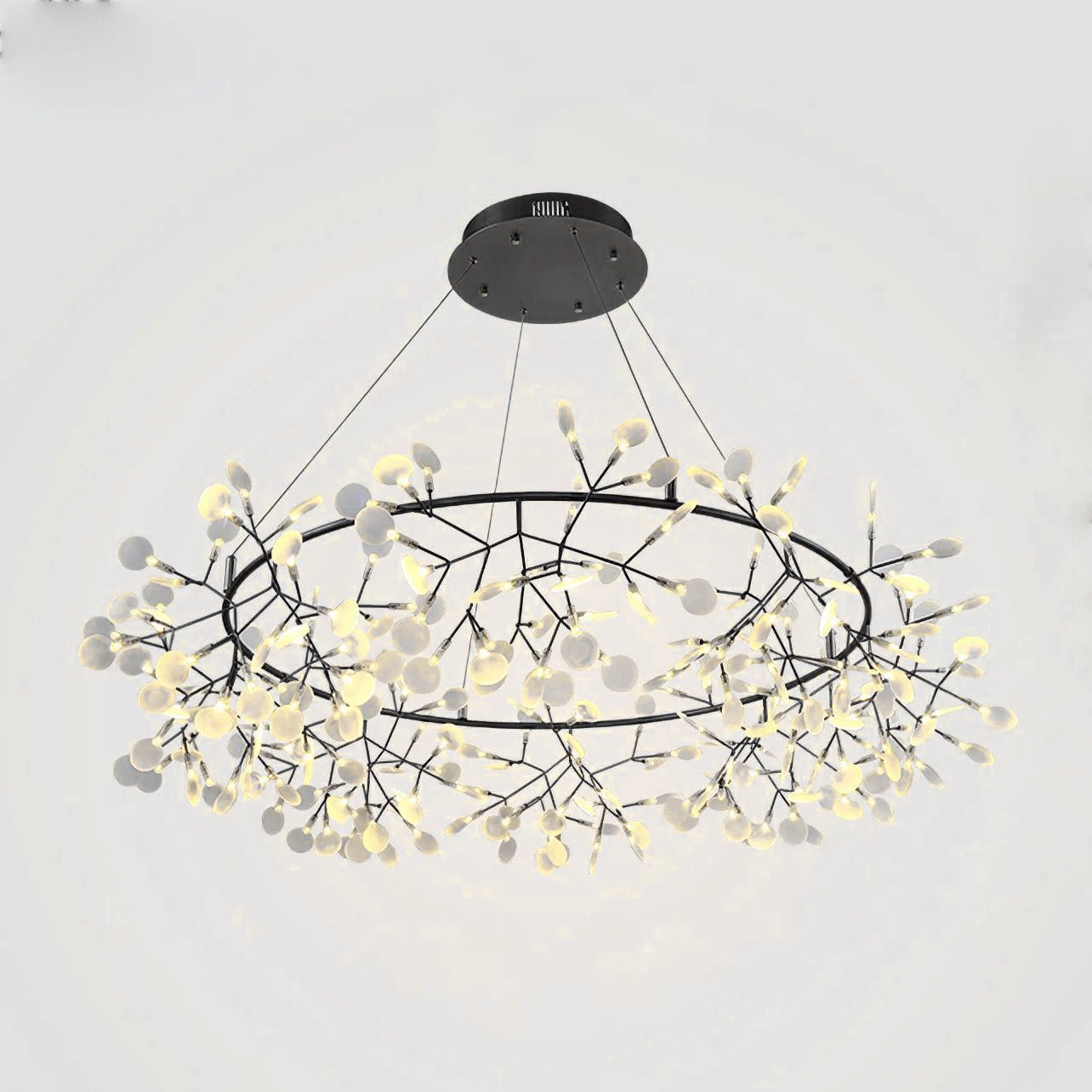Black Big O Firefly LED Chandelier - DEPRIMO