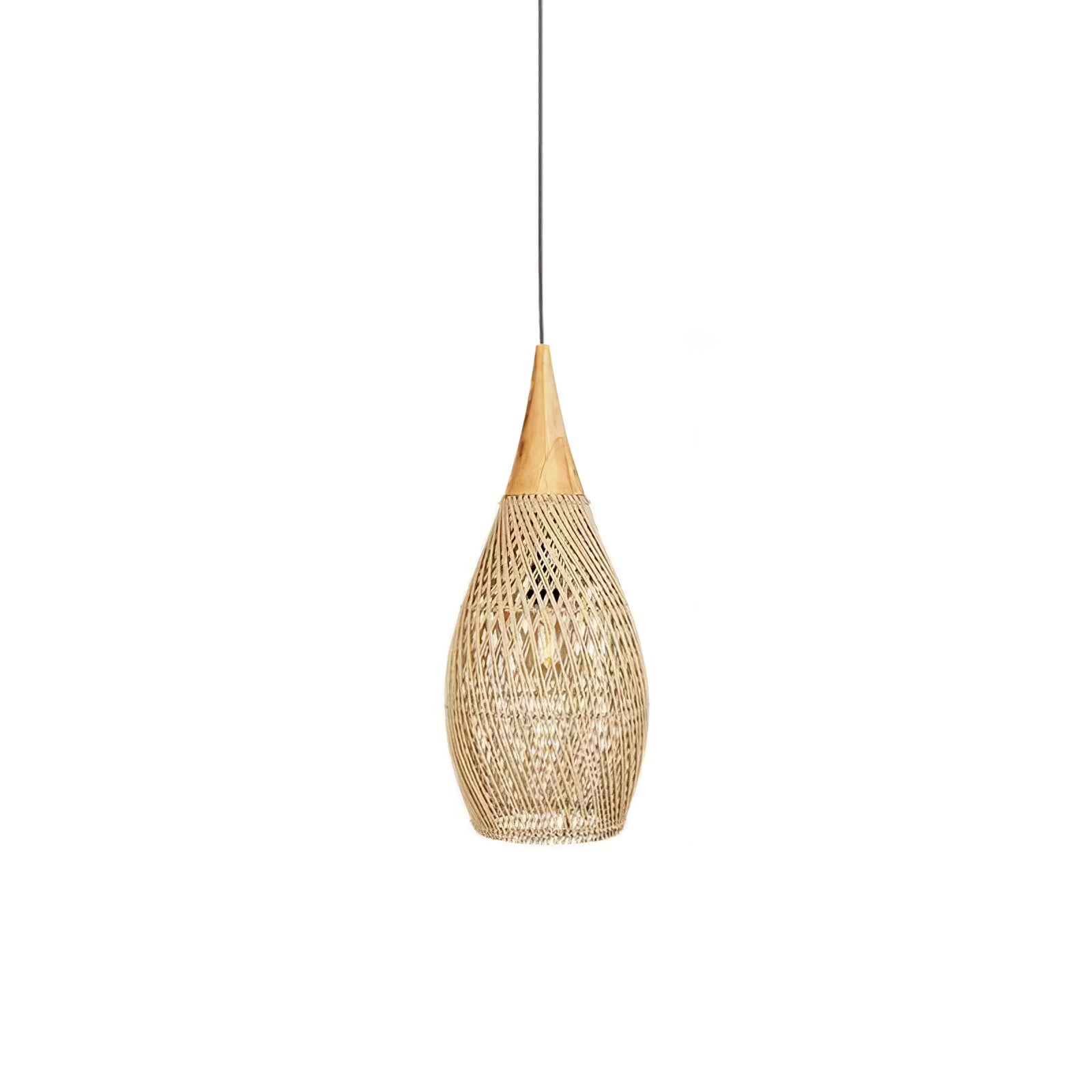 Braided Rattan Pendant Lamp - DEPRIMO
