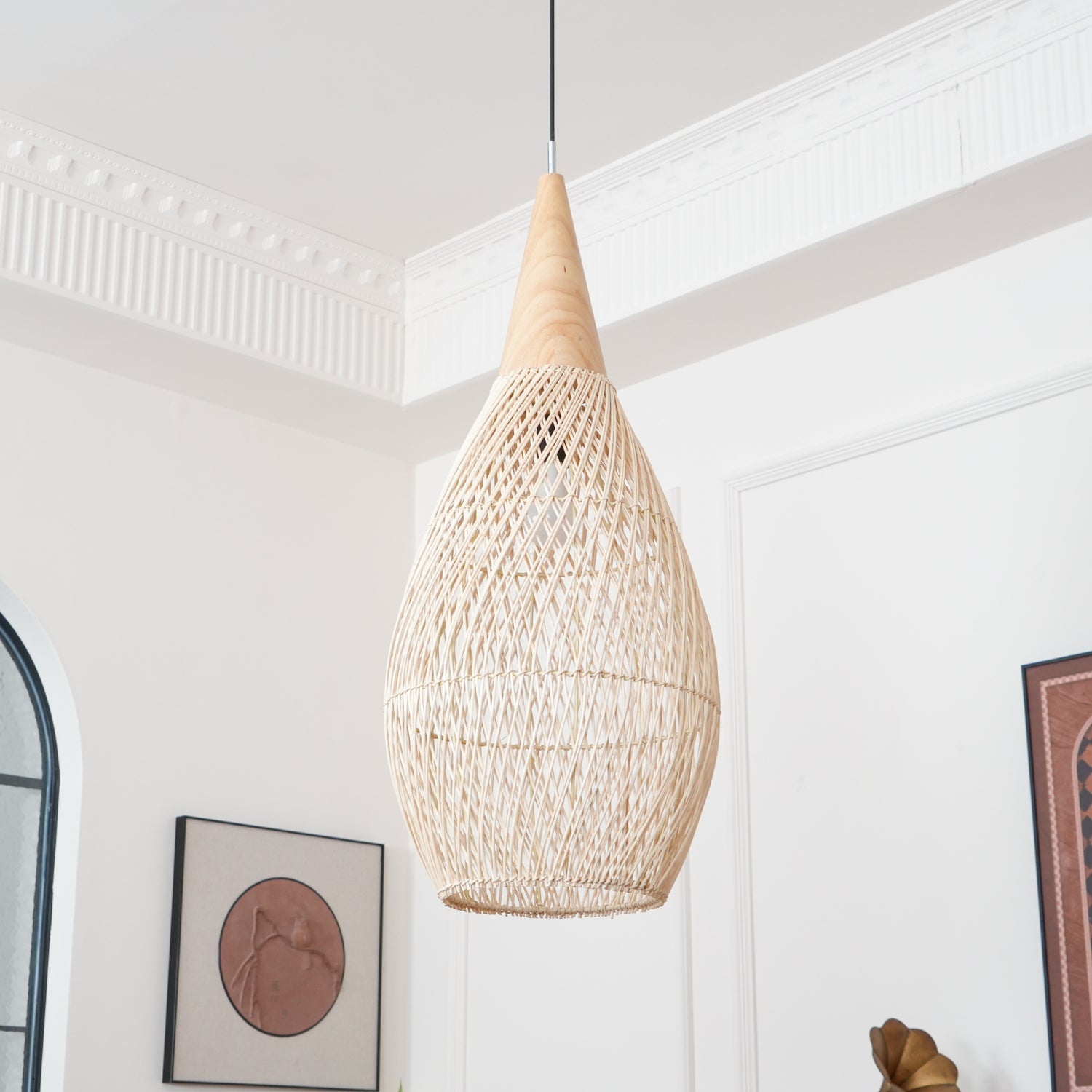 Підвісний світильник "Braided Rattan Swag"
