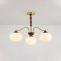 Persimmon Glass Globe Chandelier - DEPRIMO