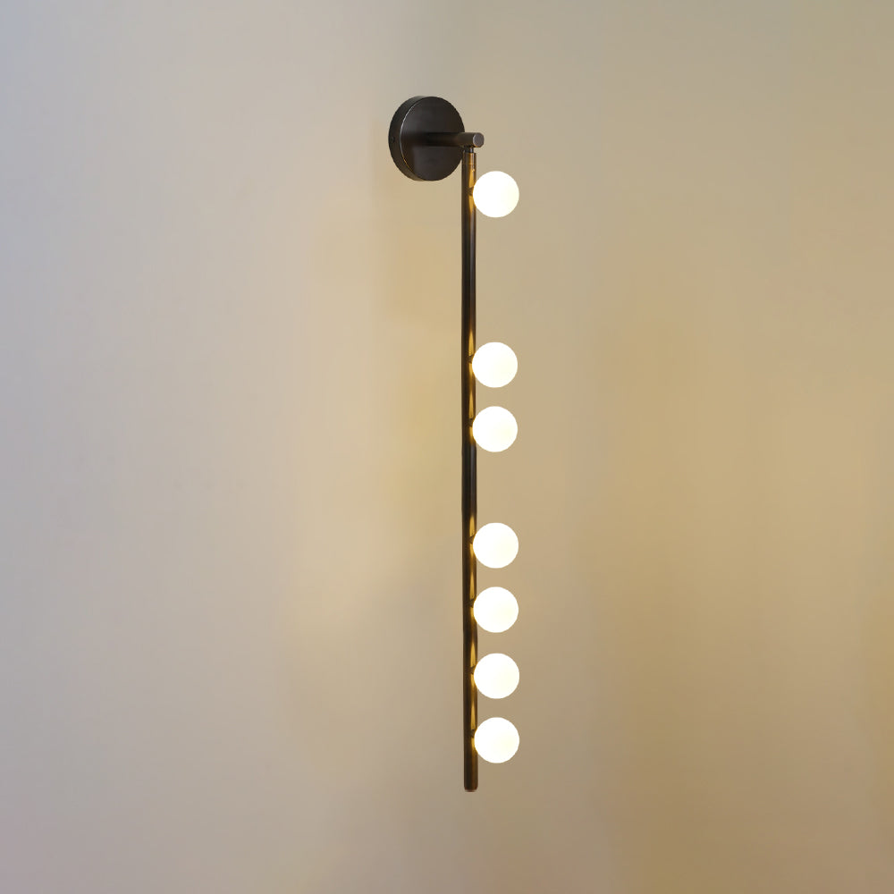 Brass Glass Tube Wall Lamp - DEPRIMO