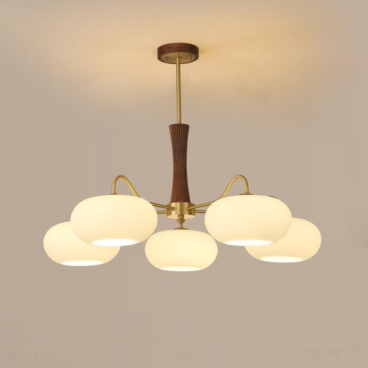 Brass Wooden Persimmon Chandelier - DEPRIMO