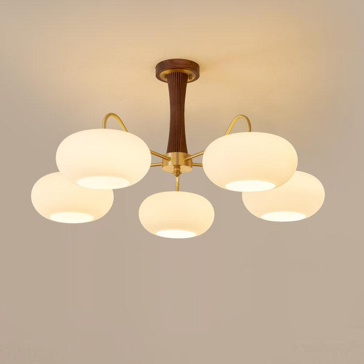 Brass Wooden Persimmon Chandelier - DEPRIMO