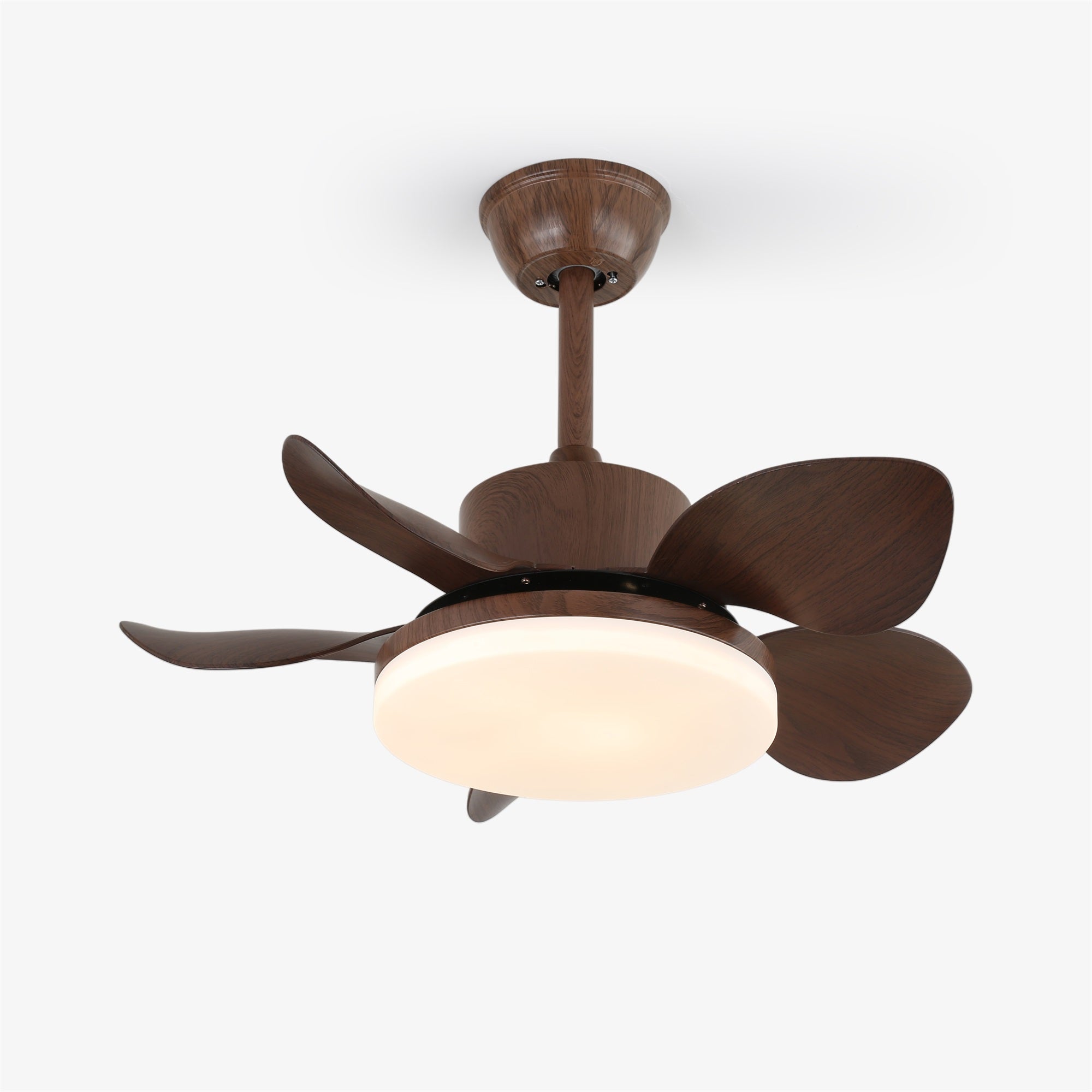 Стельовий вентилятор Terra Walnut із підсвіткою
