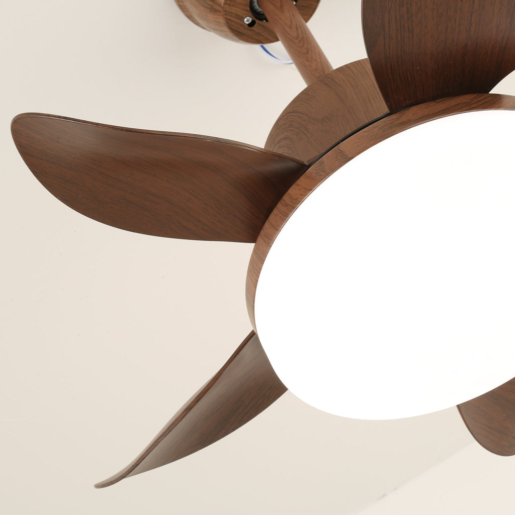 Стельовий вентилятор Terra Walnut із підсвіткою