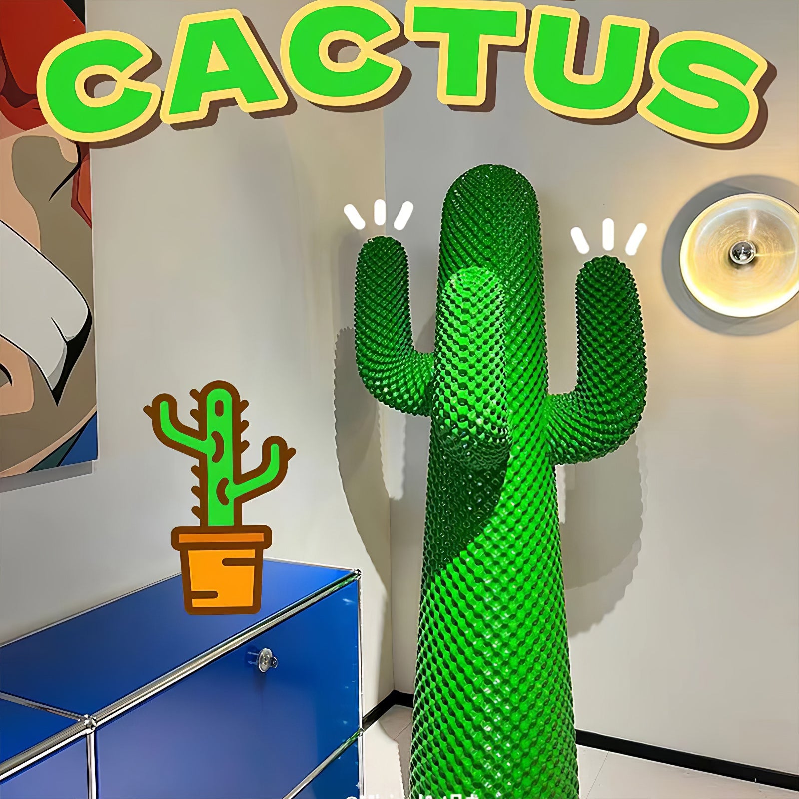 Скульптурна вішалка Mello Cactus