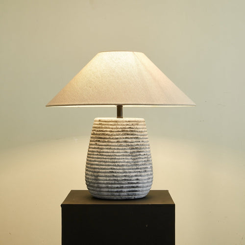 Настільна лампа Callisto Ribbed Ceramic