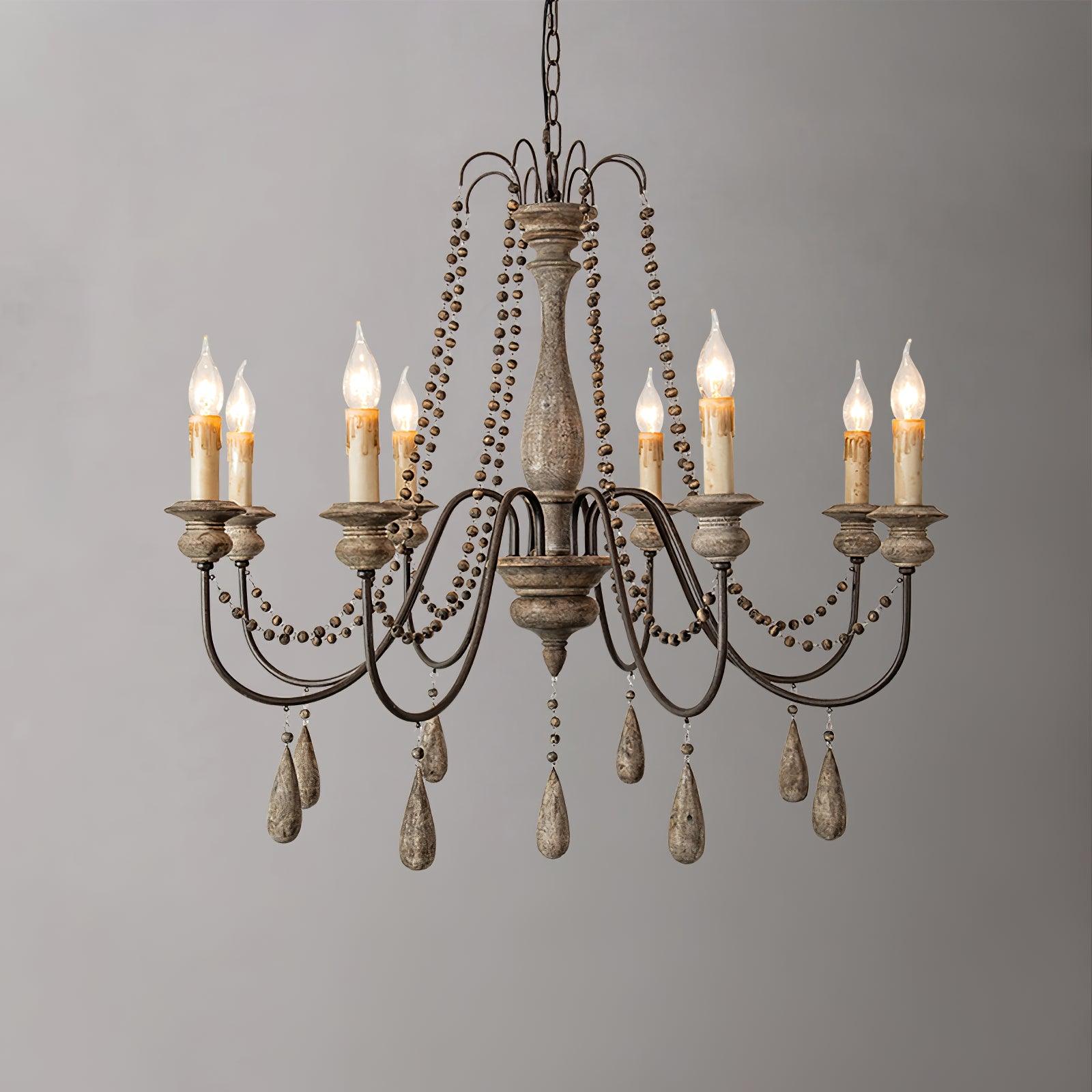 Candle Style Beaded Chandelier - Vakkerlight