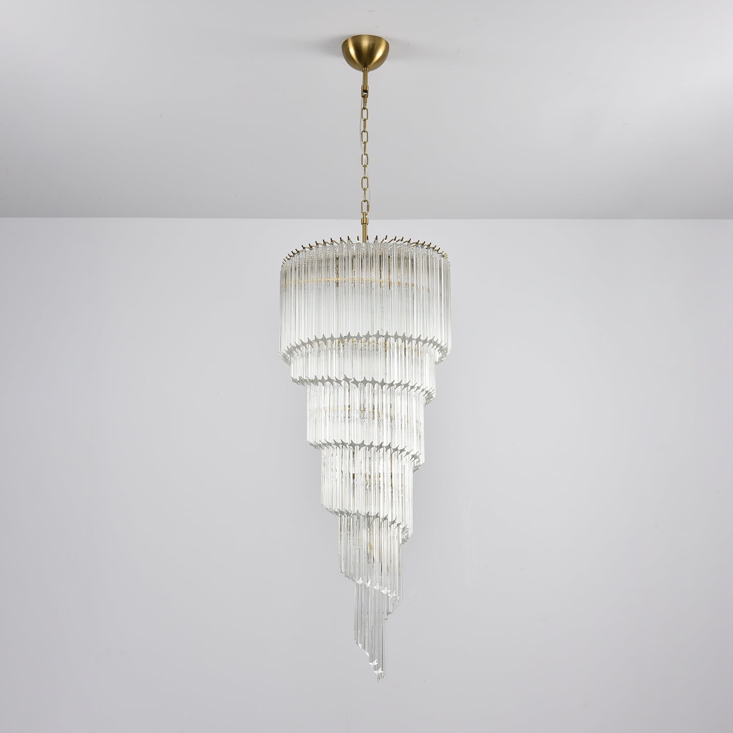 Люстра Cascada Spiral Clear