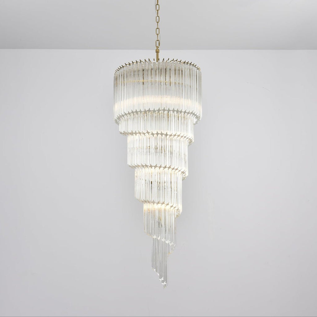 Люстра Cascada Spiral Clear
