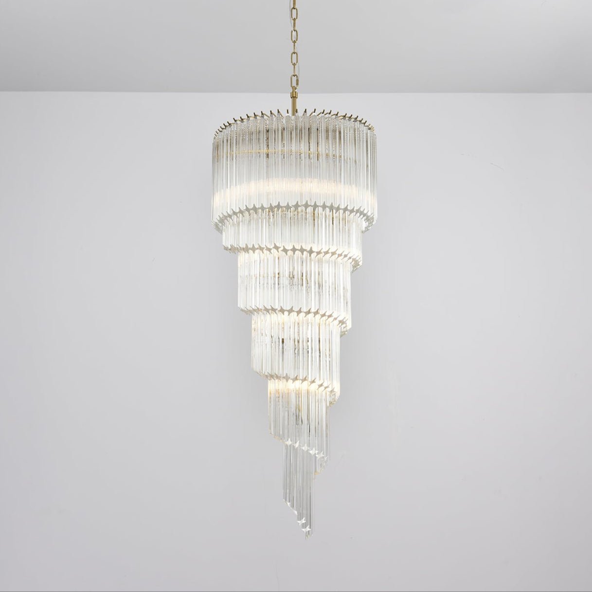 Люстра Cascada Spiral Clear