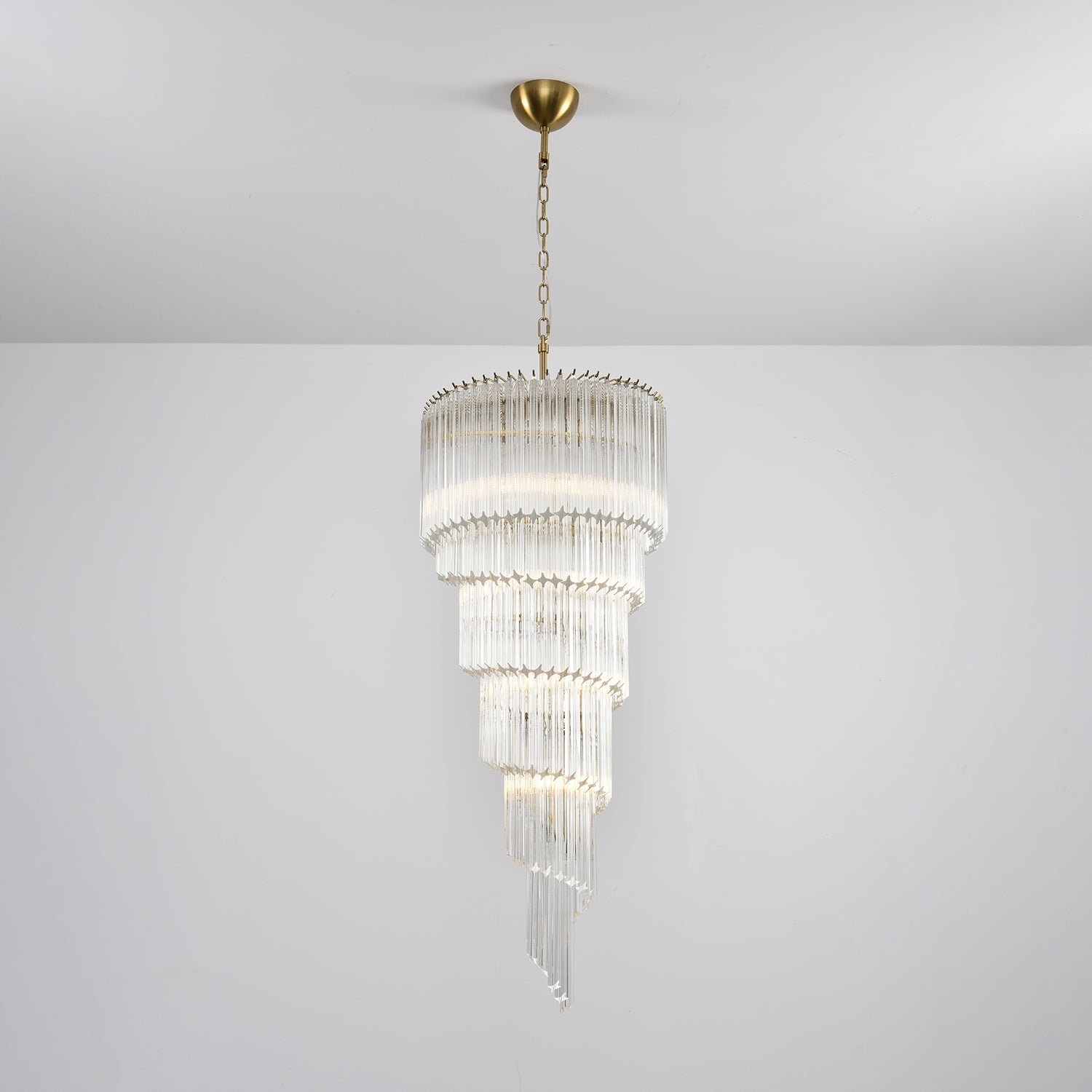 Люстра Cascada Spiral Clear