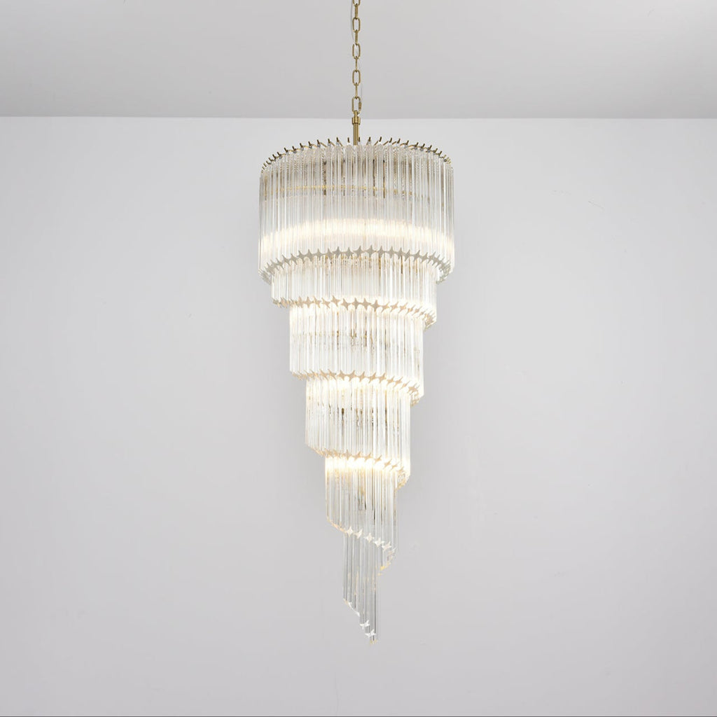 Люстра Cascada Spiral Clear