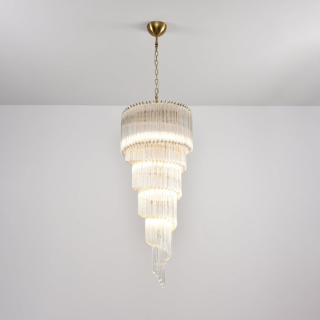 Люстра Cascada Spiral Clear