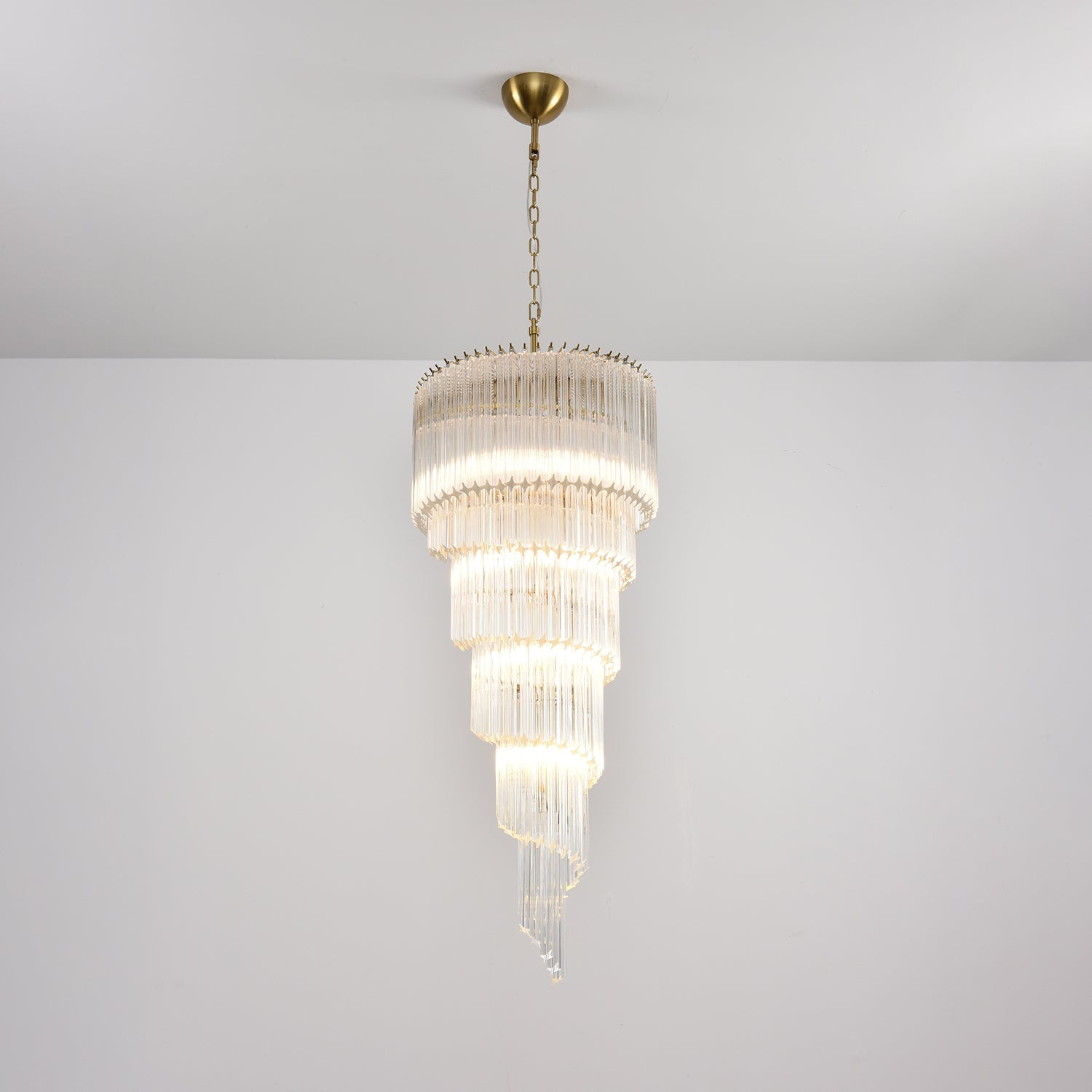 Люстра Cascada Spiral Clear
