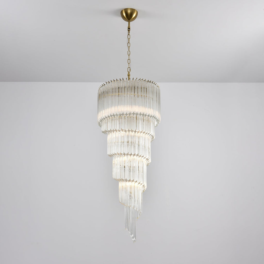 Люстра Cascada Spiral Clear