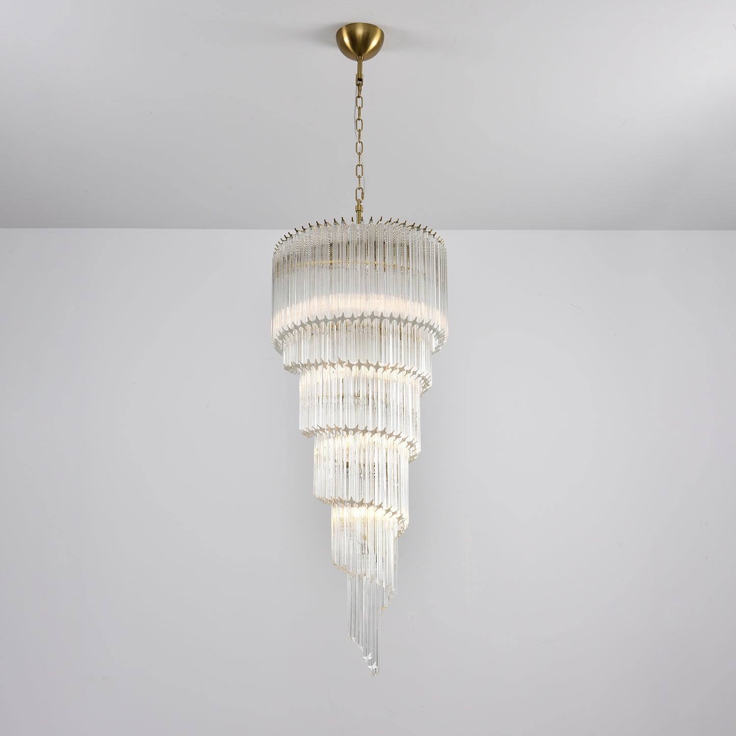Люстра Cascada Spiral Clear