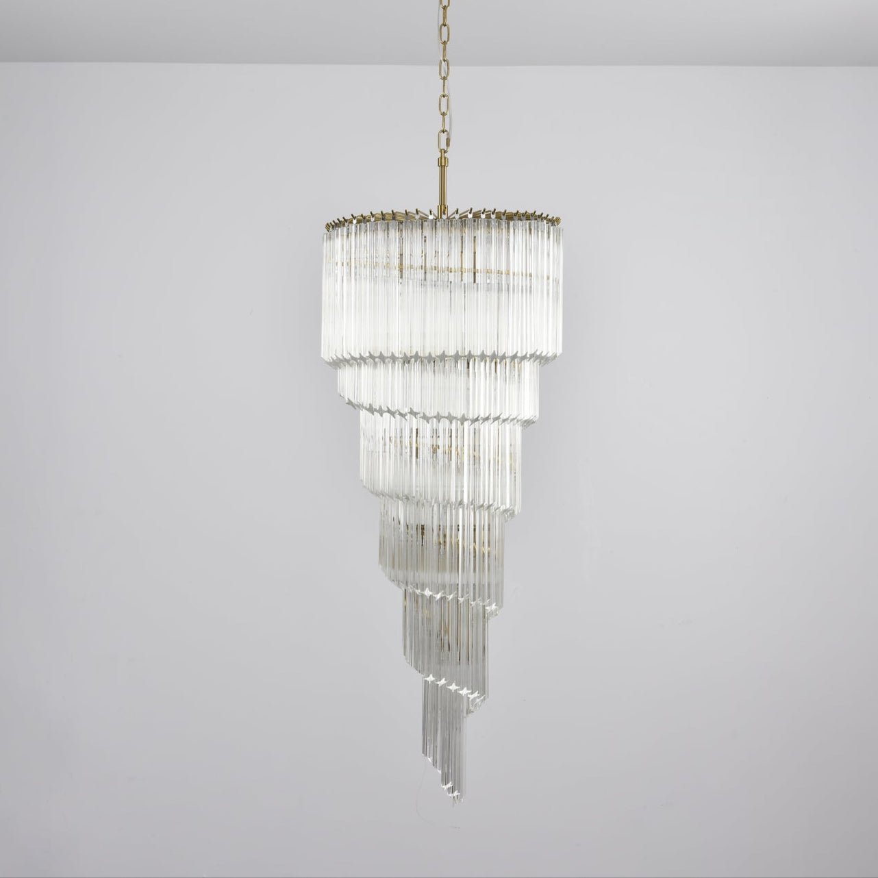 Люстра Cascada Spiral Clear