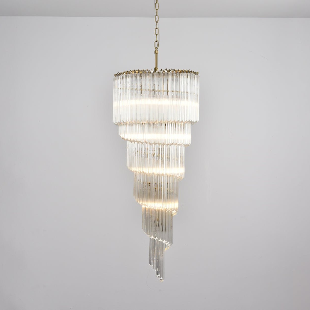 Люстра Cascada Spiral Clear