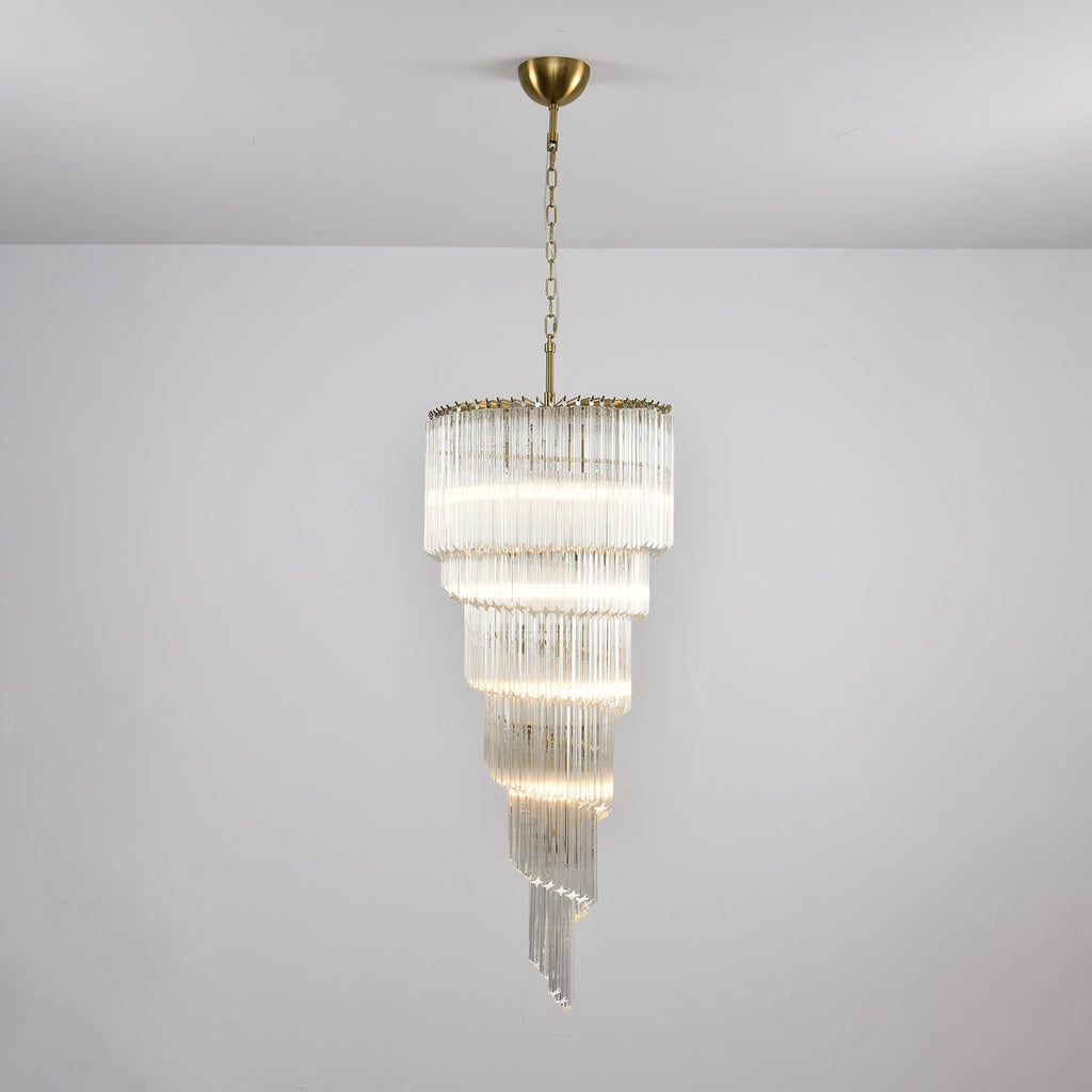 Люстра Cascada Spiral Clear