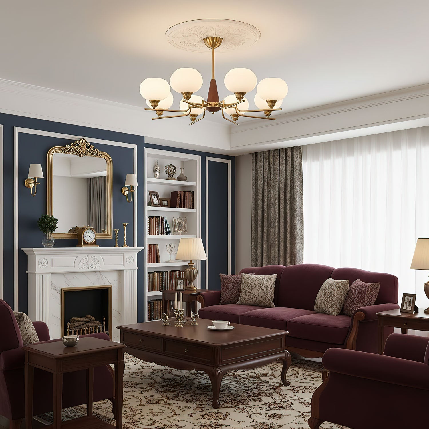 Люстра Celeste Sphere Walnut