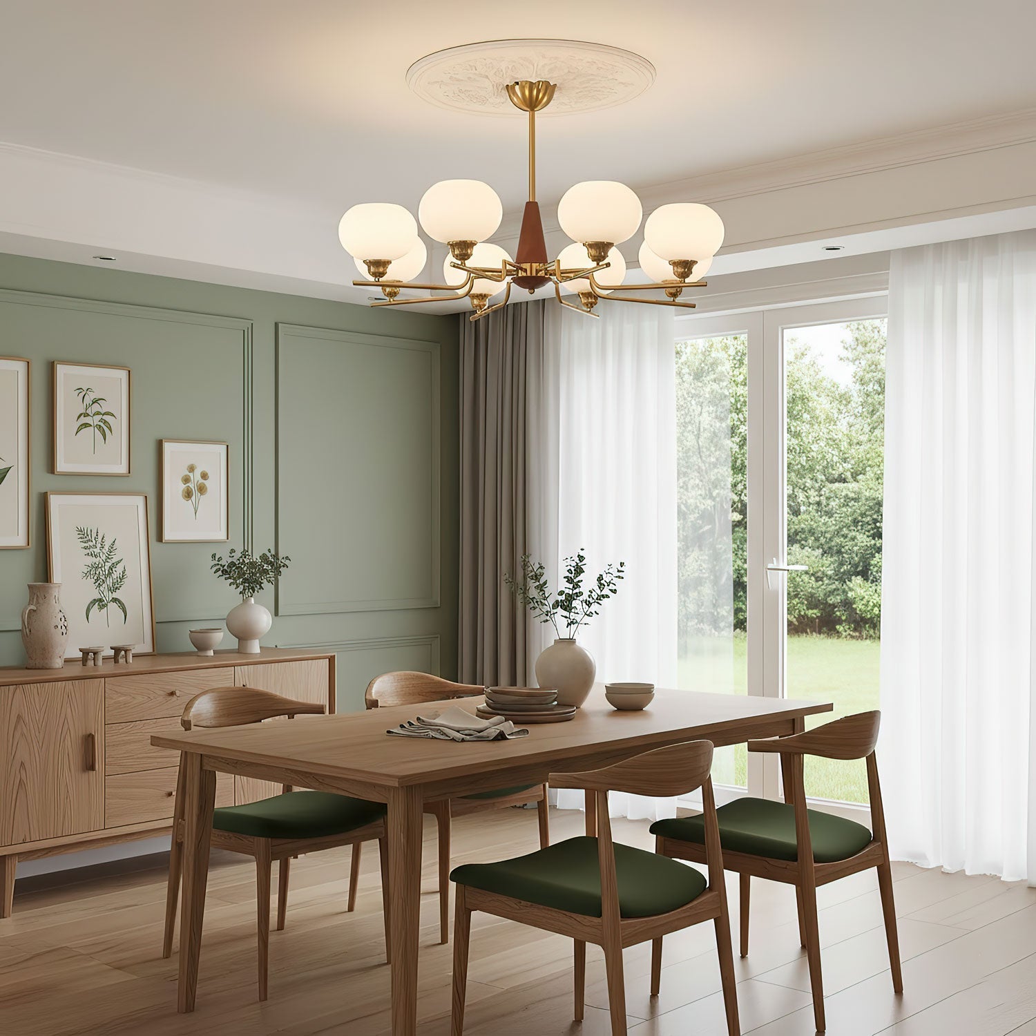 Люстра Celeste Sphere Walnut
