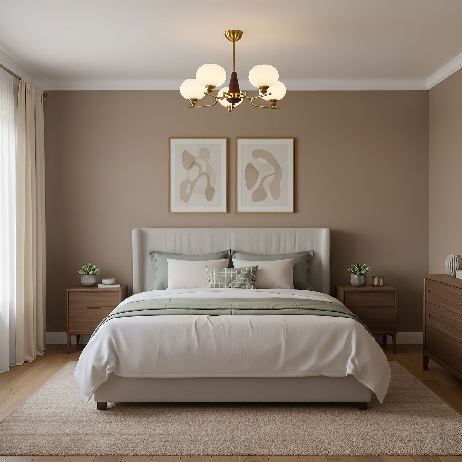 Люстра Celeste Sphere Walnut