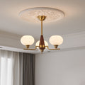 Celeste Sphere Walnut Chandelier - DEPRIMO
