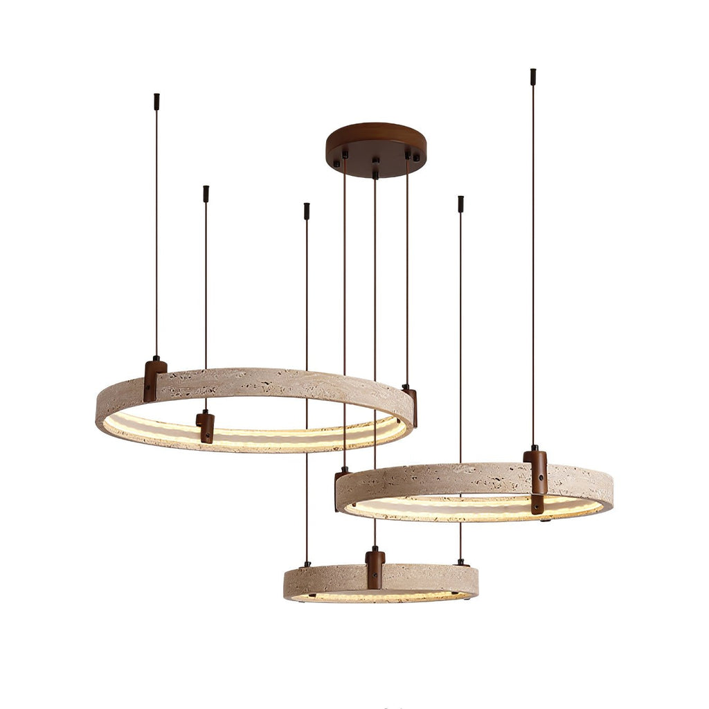 Celestial Orbit Travertine Chandelier - DEPRIMO