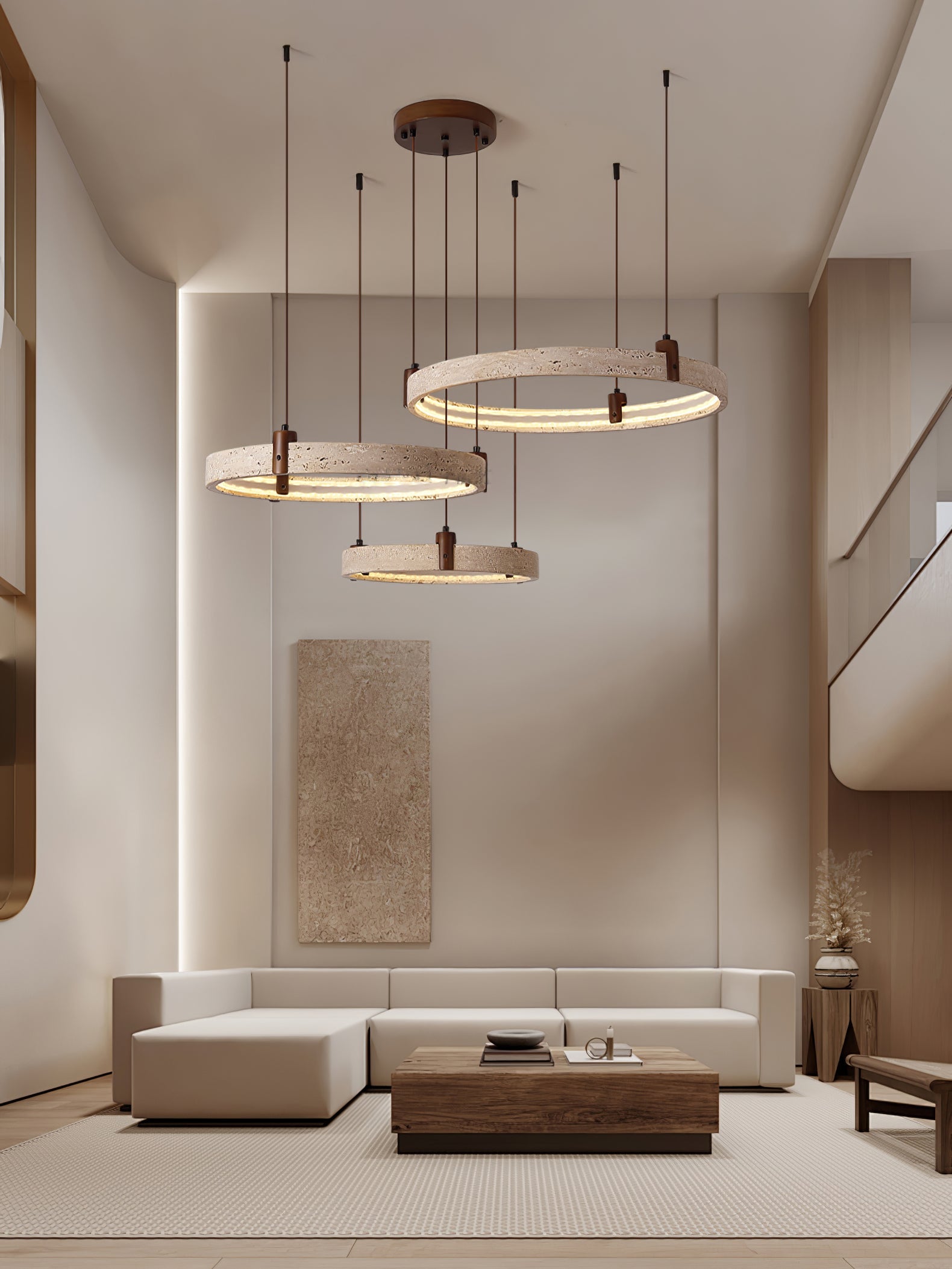 Люстра Celestial Orbit Travertine