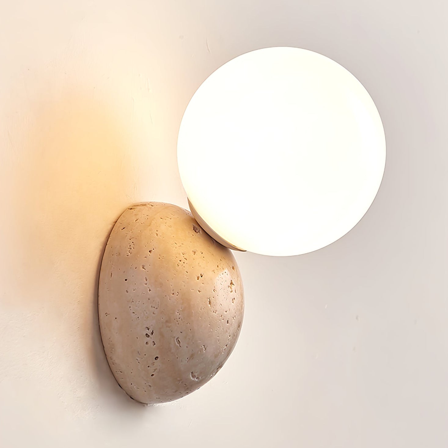 Celestial Travertine Wall Sconce - DEPRIMO